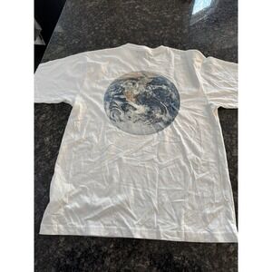 GEO Brands:GEOONE‎ EARTH TSHIRT WHITE $230 Size Medium T Shirt